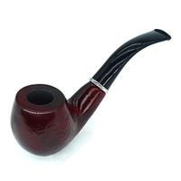 ASNTA Classic Vintage Engraved Wooden Pipe with a Three-in-one Scraper and a Storage Bag