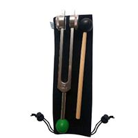Geesy OM Tuning Fork 136.1 HZ Weighted - with Buddha Bead Base for Ultimate Healing and Relaxation - Green for Heart Chakra