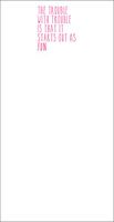 Mary Phillips Magnetic Notepad- The Trouble with Trouble