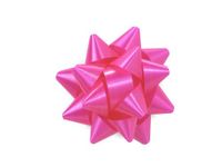 Pack Of 48, Solid Beauty Small Poly Star Gift Bows 2-1/2" x 12 Loops Made In Usa