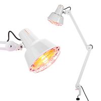Infrared Heating Light, Heating Therapy Lamp, Body Massage Lamp Desktop Electric Body Muscle Pain Relief Treatment 110V (Clamp)