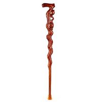 Xiao Jian Crutches - Solid Wood Root Carving Old Man Hand Stick Non-Slip Walking Stick Old Man Walking Stick Wooden Cane Mahogany Walking Stick Crutch (Color : A)