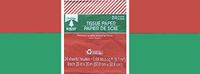 Green & Red Christmas Gift Tissue Paper (Solid Colors)