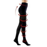 BriteLeafs FDA Opaque Compression Stockings Pantyhose Therapeutic 20-30 mmHg, Closed Toe, Black, Medium - Firm Support Gradient Compression, FDA Approved Professional Grade