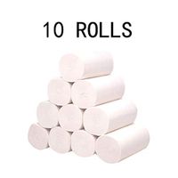 10 Rolls Paper Hand Towels Toilet Paper, ZoePets 4 Ply Comfort Care Toilet Roll Tissue Napkin Towel Dispensers for The Washroom, Kitchen Workshop, Restaurant