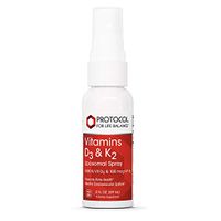 Protocol For Life Balance - Vitamins D3 and K2 Liposomal Spray - Supports Bone Health and Cardiovascular System, Promotes Healthy Immune Responses - 2 fl oz (59 mL)