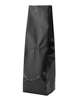 BAP 16 oz Glossy Black Side Gusseted with Valve for Coffee (100 pcs)