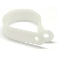 Nylon Cable Clamp, R-Type Loop Hanger, 100 Pieces, 1 inch
