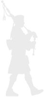 hBARSCI Bagpipes Player Vinyl Decal - 5 Inches - for Cars, Trucks, Windows, Laptops, Tablets, Outdoor-Grade 2.5mil Thick Vinyl - White