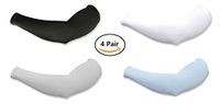 (4 Pairs) 3D Non-Sewing Steel Cooler Arm Sleeves/Cool Arm Sleeve Cootoshi/UV Protector/Quick Dry/Made in Korea