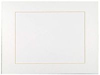 Sax Premium Precut Mat, Bright White, 24" L x 18" W (Pack of 10)