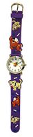 Kid's Silicone Watch Design With Dog Pattern Strap and Dial plus Color Pointers (Purple)