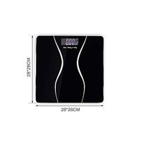 Bathroom Scales Floor Body Smart Electric Digital Weight Health Balance Scale Toughened Glass LCD Display 180Kg/50G,France,28X28