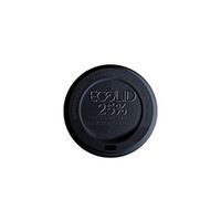 Eco-Products - EcoLid 25% Recycled Content Black Hot Cup Lid - Fits 10-20oz Hot Cups - EP-HL16-BR (10 Packs of 100)