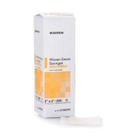 McKesson - Gauze Sponge McKesson Cotton Gauze 8-Ply 2 X 2 Inch Square NonSterile - 200/Package - McK