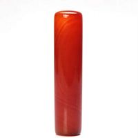 DingSheng 70-80mm Natural Red Agate Pillar Quartz Crystal Cylinder Acupoint Massage Tool Chakra Healing Crystal Wand Stones Home Decoration