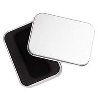 farawamu Lighter Case, Portable Iron Lighter Storage Collectable Box Case Container Holder Photo Color