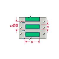 Brady 3PS-187-2-GR-S PermaSleeve Wire Marking Sleeves, 0.335" Height, 2.00" Width, Polyolefin (B-342) Green (Roll of 500)