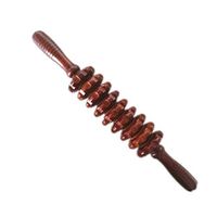 Jitnetiy Wooden Massage Roller Cellulite Sore Trigger Points with 9 Balls (1 Pack, Red)