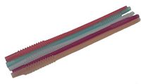 Tupperware Durable Reuseable Accordion 12\" Whistle Straws Set of 5 Colors
