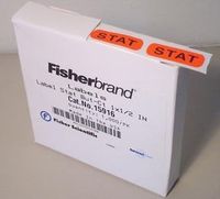 Labels, Red 'STAT' 1''x1/2'' (1000/pk)