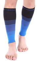 Doc Miller Premium Calf Compression Sleeve Dress Series 1 Pair 20-30mmHg Strong Calf Support Graduated Pressure Sports Running Recovery Shin Splints Varicose Veins (BlackBlueBlue, XX-Large)