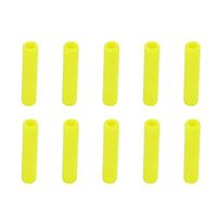 yanQxIzbiu Reusable Straws, 10Pcs 6mm Silicone Reusable Straw Mate Sleeve Drink Teeth Shockproof Protector - Yellow