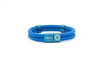 Trion:Z Magnetic Bracelet Zen Loop Duo – Magnet Therapy Wristband Featuring Patented ANSPO Technology for Arthritis, Carpal Tunnel, Wrist & Shoulder Pain - Perfect Gift (Large, Indigo Blue)