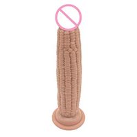 TPTPMAY Corn Dildlo with Suction Cup Pennis Dong Amal Plug G-Sport Toys