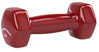 BalanceFrom Colored Vinyl Coated Cast Iron Dumbbells, 9 pound Pair