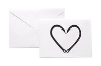 Fishing Hook Heart Stationery Note Card Set