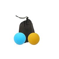 Massage Ball 63Mm Silicone Lacrosse Ball Gym Fitness Massage Therapy Trigger Full Body Exercise Sport Yoga Balls Relax Fatigue,Light Yellow