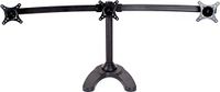 Curved Triple LCD Monitors 3 Screen Stand Freestanding Up to 24"