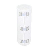 GT 6" Soft Woven Cotton Bandage with Metal Clips - White, Single Pack