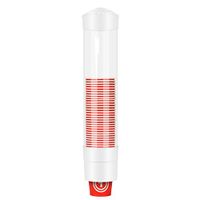 PeleusTech Pull-Type Cup Dispenser for Disposable Paper Cups Flat Surface Mounted Dispenser - White