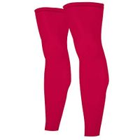 CFR Sports Compression Knee Sleeves Thigh Calf Support Braces Unisex Stretch Long Sleeve Football Basketball Cycling,One Pair,Red,M