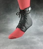 Pair of Swede-O Ankle Lok Lace-Up Ankle Brace, with Set of Side stabilizer Inserts, Black, X-Large