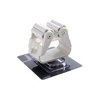 Loriver Non-Trace Mop Clamp Daily Necessities Back Wall Mop Rack Hook Strong Adhesive Bracket Wall Mount Storage Rack,White