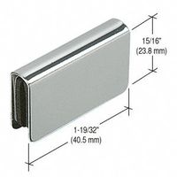 C.R. LAURENCE GDH7CH CRL Chrome Rectangular Strike Plate