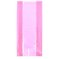 UNIQUE PARTY Cello Treat Bags with Ties (Pack of 30) (One Size) (Pearl Pink)
