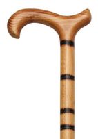 Men Derby Cane Scorched Jambis Step Beechwood  -Affordable Gift! Item #DHAR-9762500