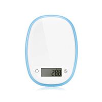 Digital Bathroom Scales Kitchen High-Precision Electronic Baking Scale Digital Home Cooking Food Scales Stylish Slim Weighing Scale Body Composition Monitors (Color : Blue)
