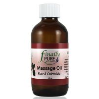 Finally Pure - Massage & Body Oil, Rose & Calendula 4 oz