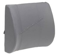 Orthopedic Wedge Lumbar Support Back Cushion Pillow Memory Foam & Synthetic (PU) Leather. This Lumbar Support is Perfect for The Office Chair or The car by USA Cash and Carry - PrimeTrendz TM (Gray)