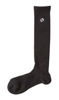 Phiten Sport Long Socks, Black, 8.5"-9.5"