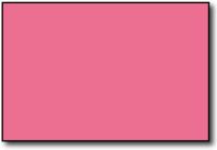 Single Flat Cards, 4" x 6" Pink - 200 Flat Cards
