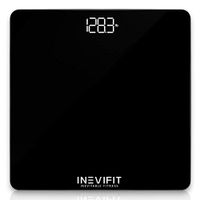 INEVIFIT Bathroom Scale, Highly Accurate Digital Bathroom Body Scale, Measures Weight for Multiple Users. Includes a 5-Year Warranty (Black)