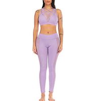 Yoga Pants for Women Lace Skinny Tummy Control Pants Leggings Cell Phone Pockets Trousers