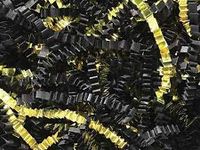 Buy All Store U Choose Size! Black & Metallic Gold Gift Basket Shred Crinkle Paper Filler (6 Oz Bag)