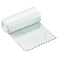 Inteplast EC171806N 30 Gallon Capacity, 18" Length x 17" Width x 6 Micron Thickness, Natural Color, High-Density polyethylene Perforated Trash Can Liner (Case of 40 Roll, 50 Bags per Roll)